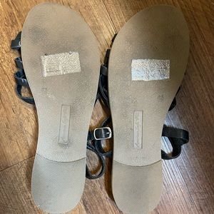 Black American Eagle Sandals